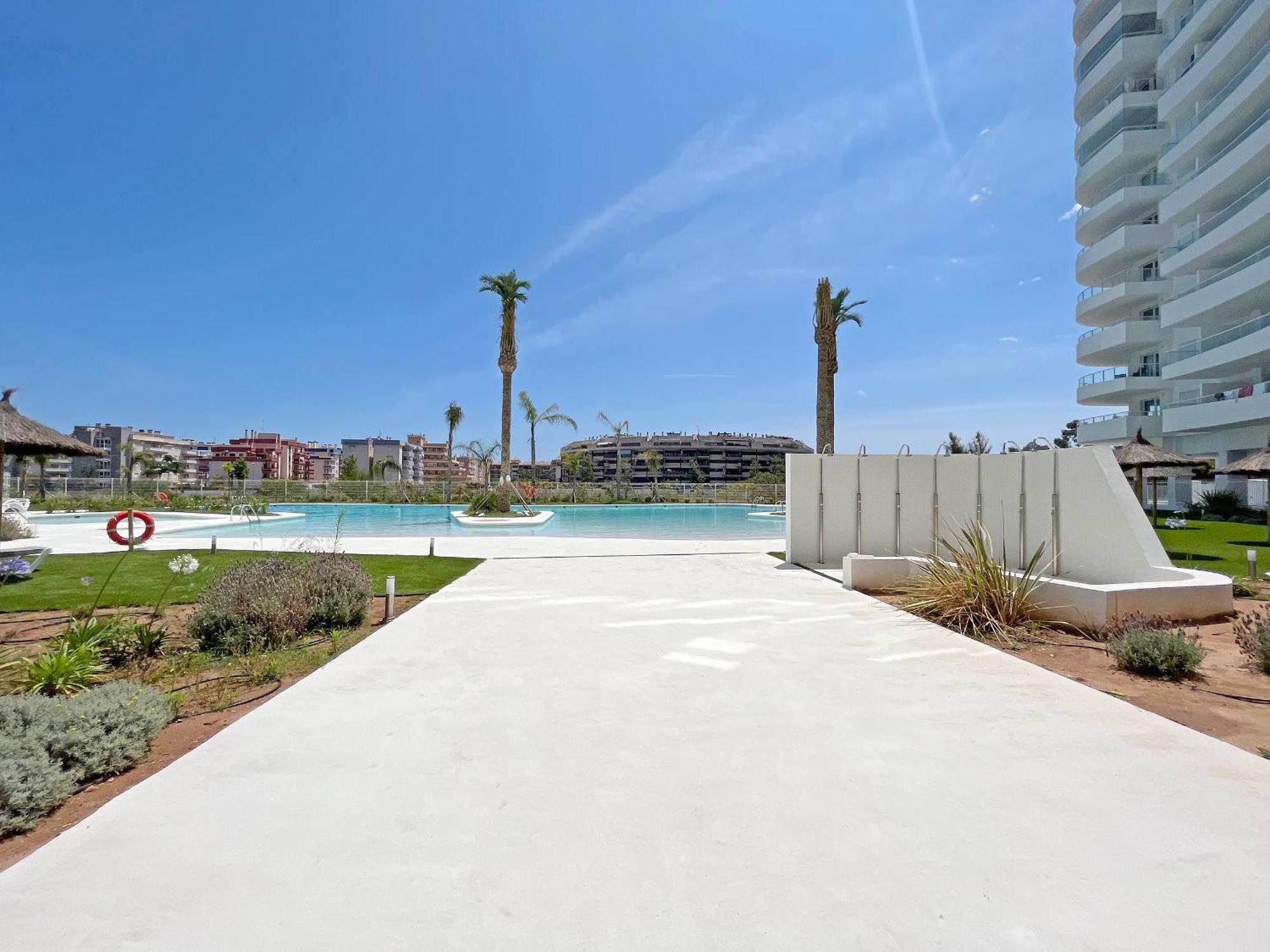 Global Properties, Apartamento Con Vistas Al Mar, 2 Terrazas Y Piscina En Canet D'En Berenguer Bagian luar foto