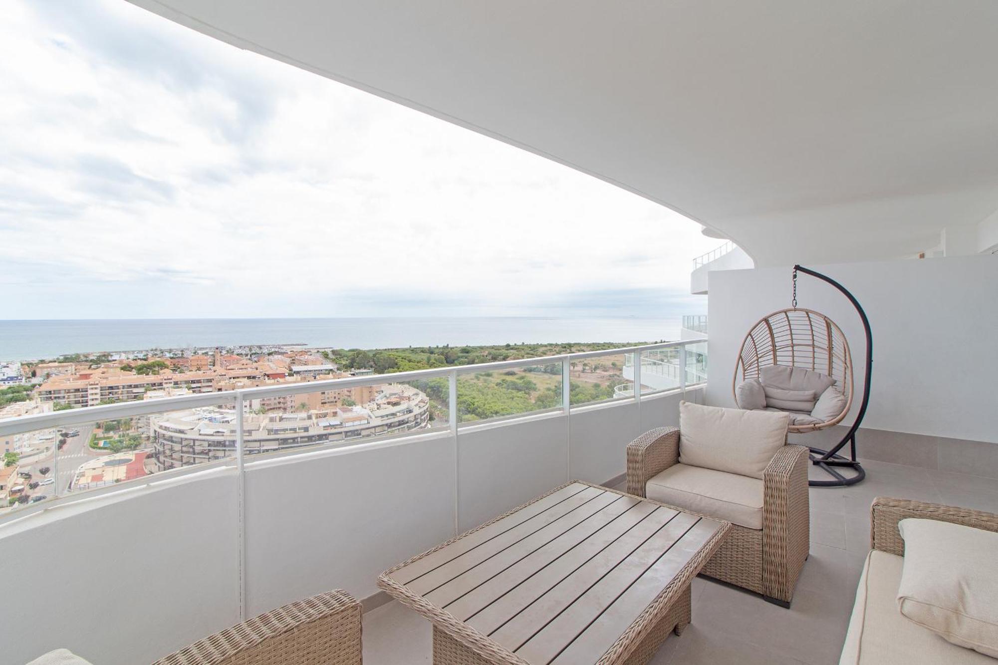 Global Properties, Apartamento Con Vistas Al Mar, 2 Terrazas Y Piscina En Canet D'En Berenguer Bagian luar foto